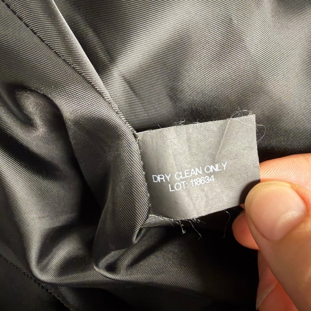 Anne Klein Womens Wool Cashmere Blend Single Breasted Coat Charcoal Grey Large - Picture 14 of 14